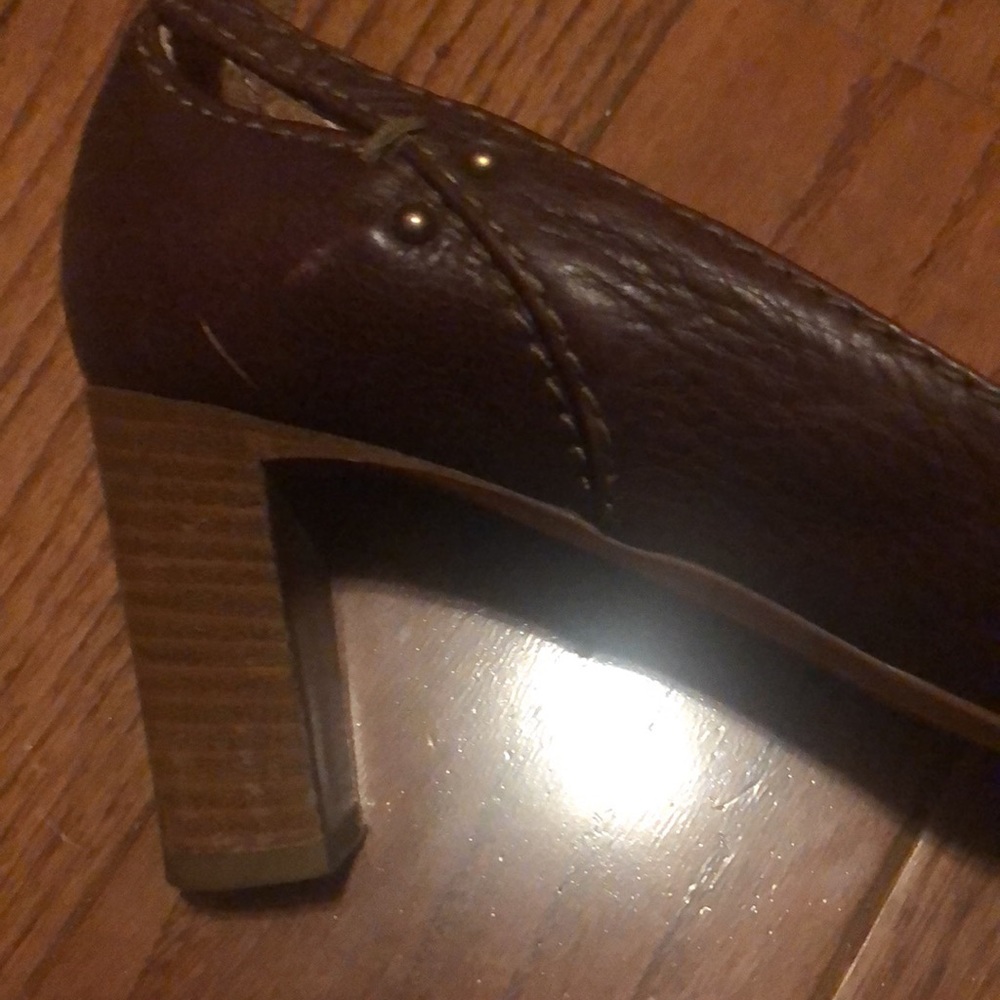 ❤️Chloe Brown Leather Buckle Shoes - Picture 7 of 7